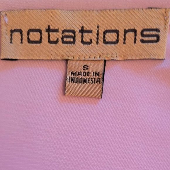 NOTATIONS LIGHT LAVENDER SHORT SLEEVE V-NECK W/ GATHERS FLARED TUNIC SIZE S NWT - Picture 3 of 7